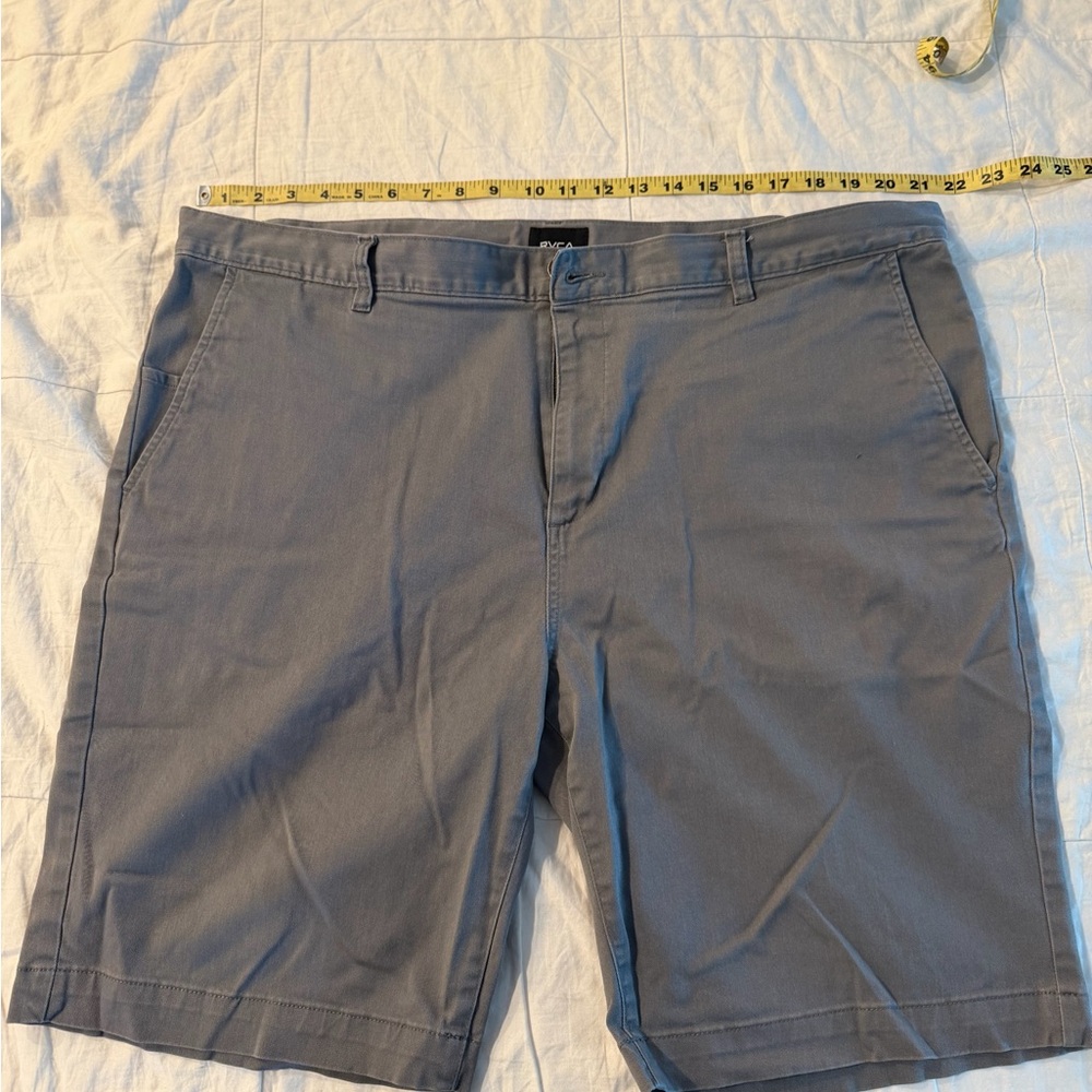 RVCA Men's Slate Gray Flat Front Shorts